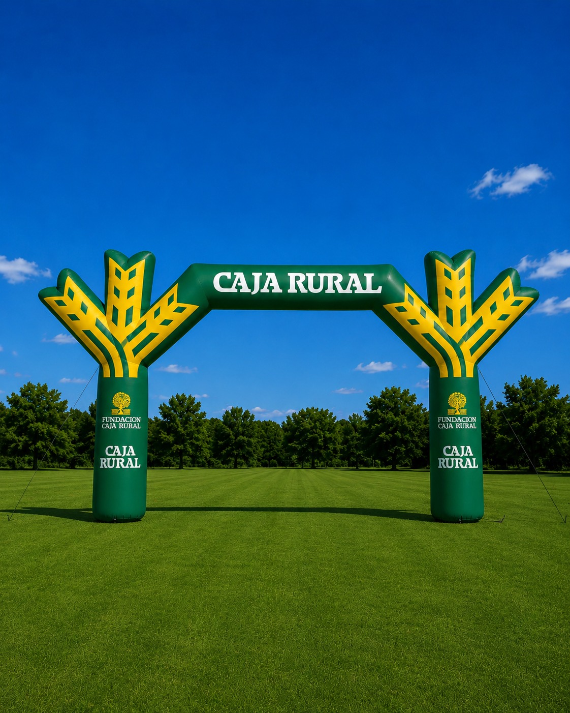 Arco insuflável Caja Rural